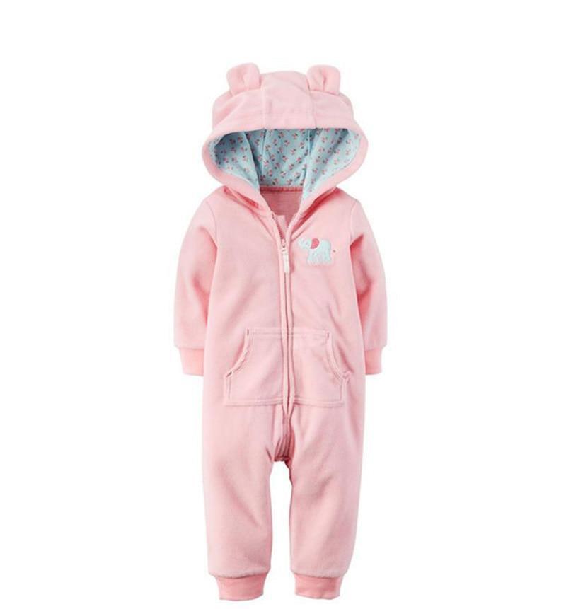 Cozy Fleece Animal Baby Romper – product view 15