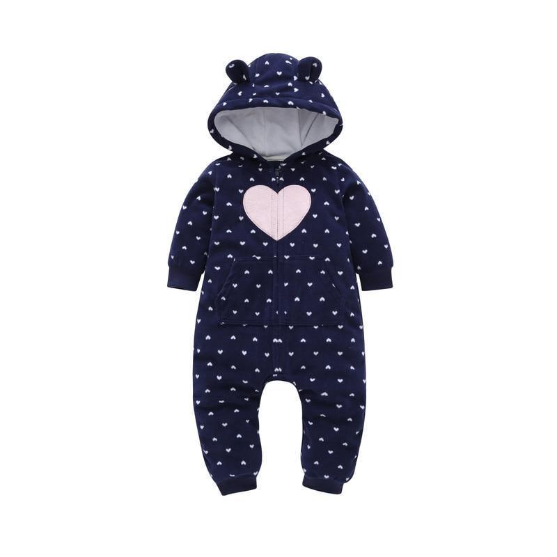 Cozy Fleece Animal Baby Romper – product view 13
