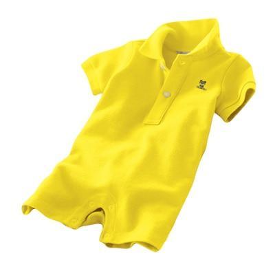Cotton-Blend Baby Short Romper