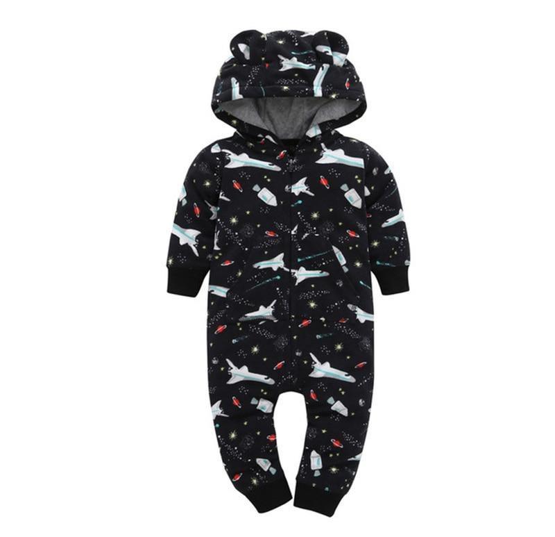 Cozy Fleece Animal Baby Romper – product view 14