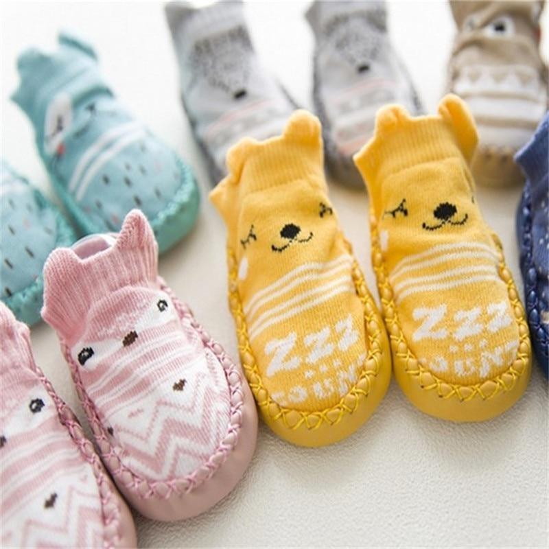 Soft-Sole Leather Baby First Walker Shoes