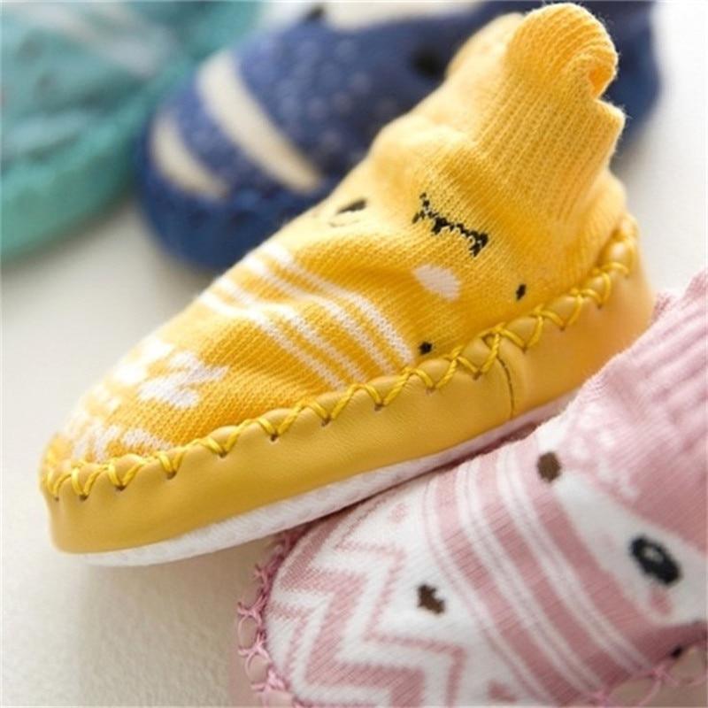 Soft-Sole Leather Baby First Walker Shoes