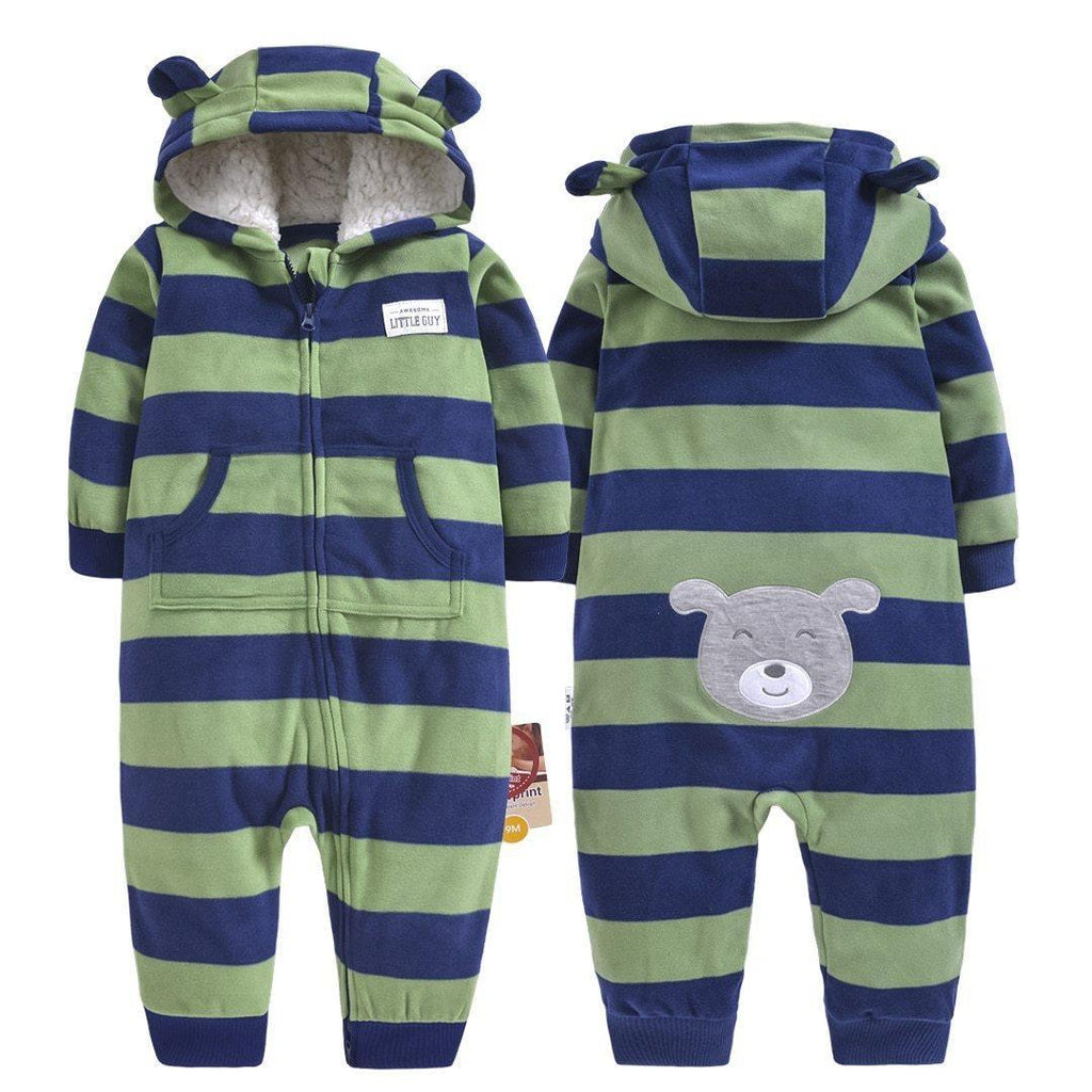 Cozy Fleece Animal Baby Romper – product view 19