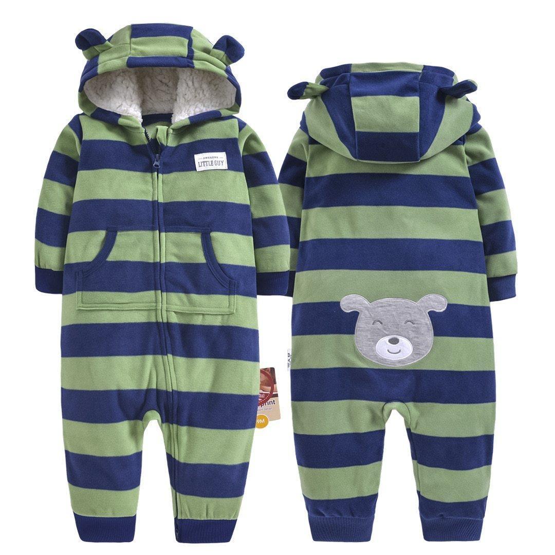 Cozy Fleece Animal Baby Romper – product view 19