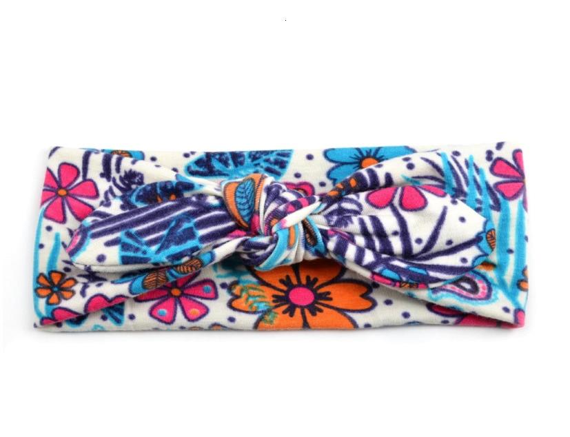 Printed Bow Baby Headband