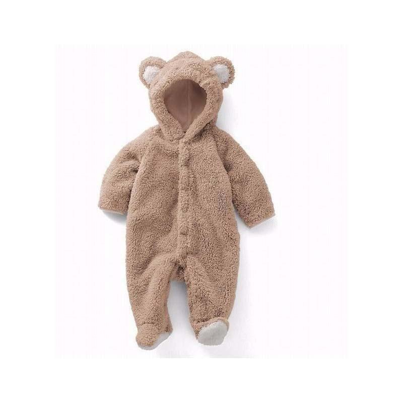 Cozy Fleece Animal Baby Romper – product view 18