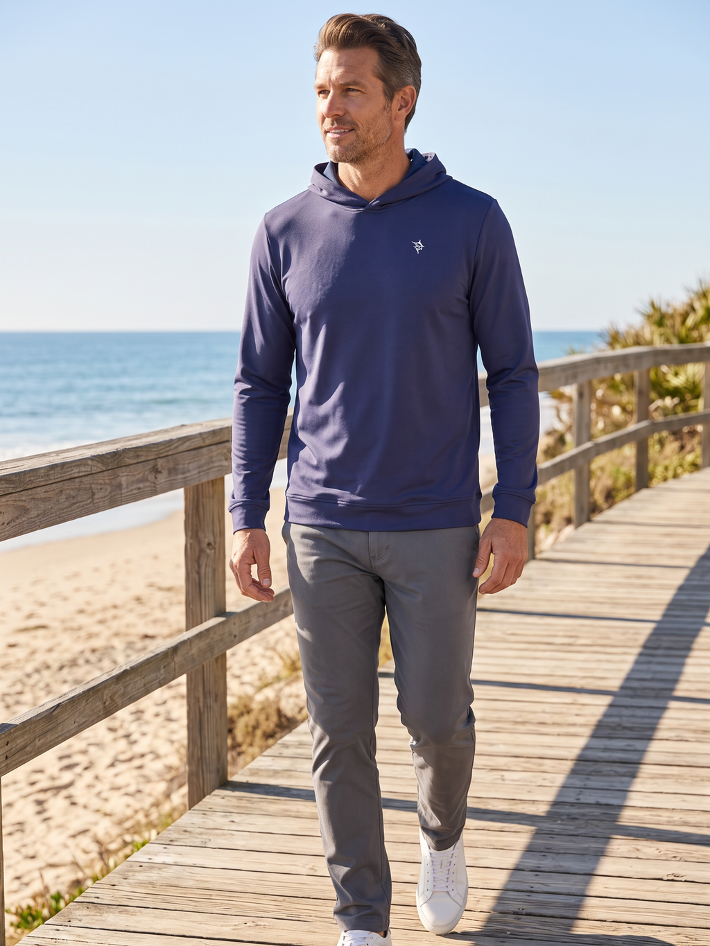 Men’s Hillside Performance Hoodie – Navy