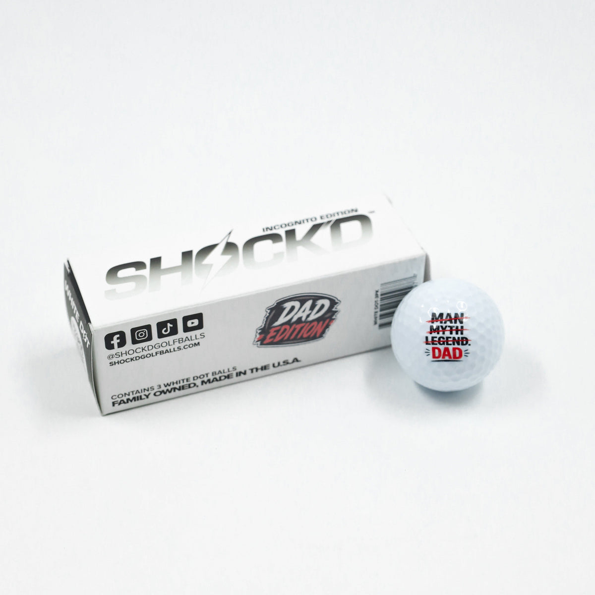 SHOCK'D Golf Balls – Buy 3, Get 1 Free Bundle