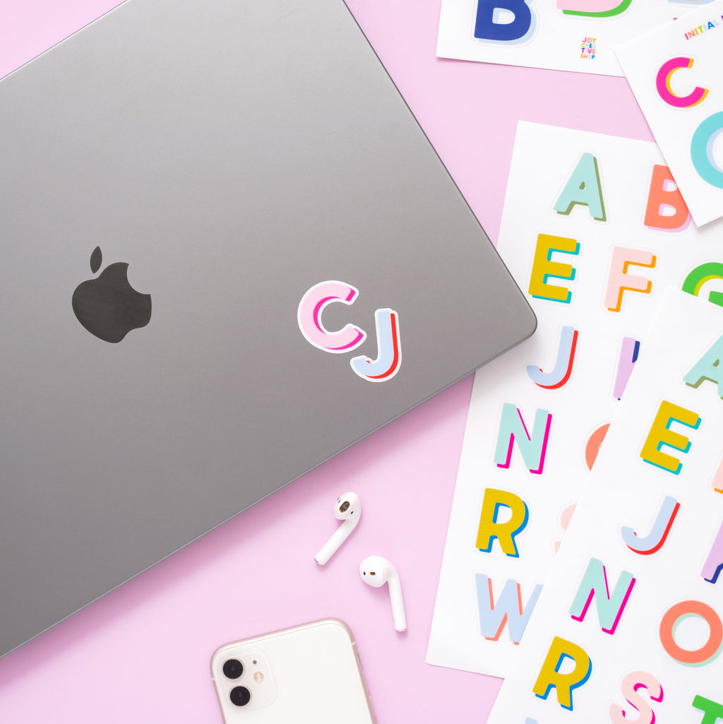 Bright Vinyl Alphabet Stickers – A to Z
