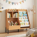 Kids Bookshelf & Toy Organizer with 5 Fabric Pockets