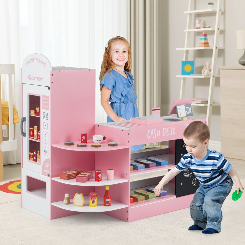 Kids Grocery Store Playset with Cash Register & POS