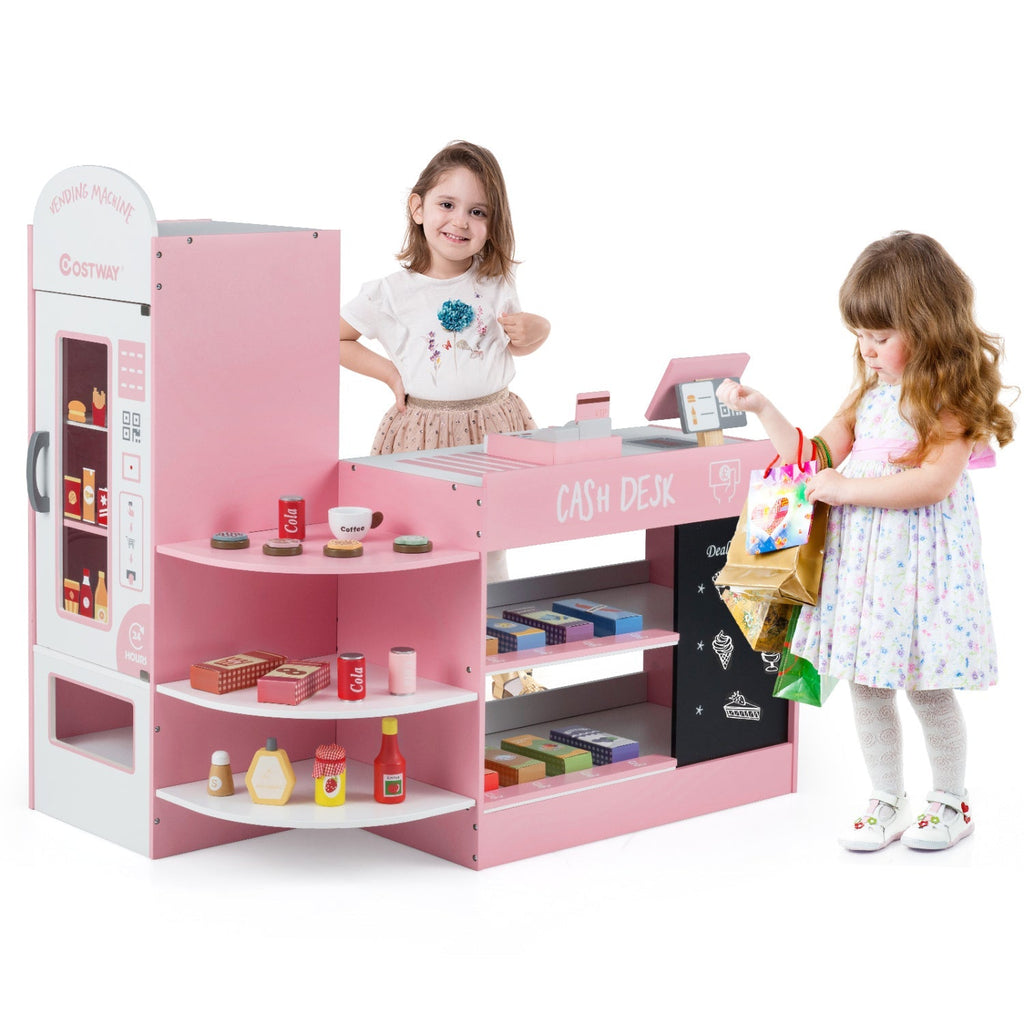 Kids Grocery Store Playset with Cash Register & POS