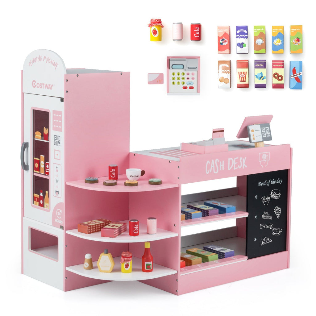Kids Grocery Store Playset with Cash Register & POS