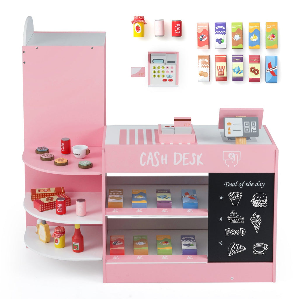 Kids Grocery Store Playset with Cash Register & POS