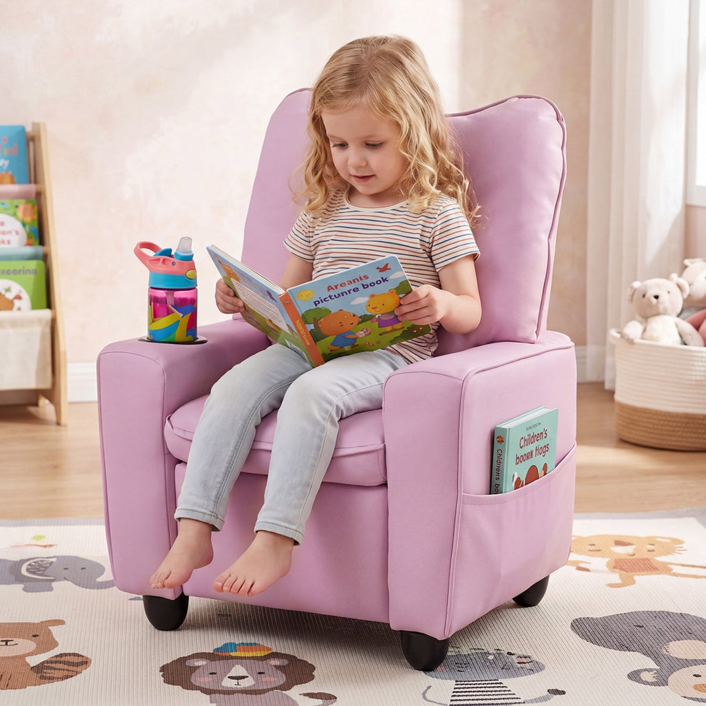 Kids Recliner Chair – Pink or Blue