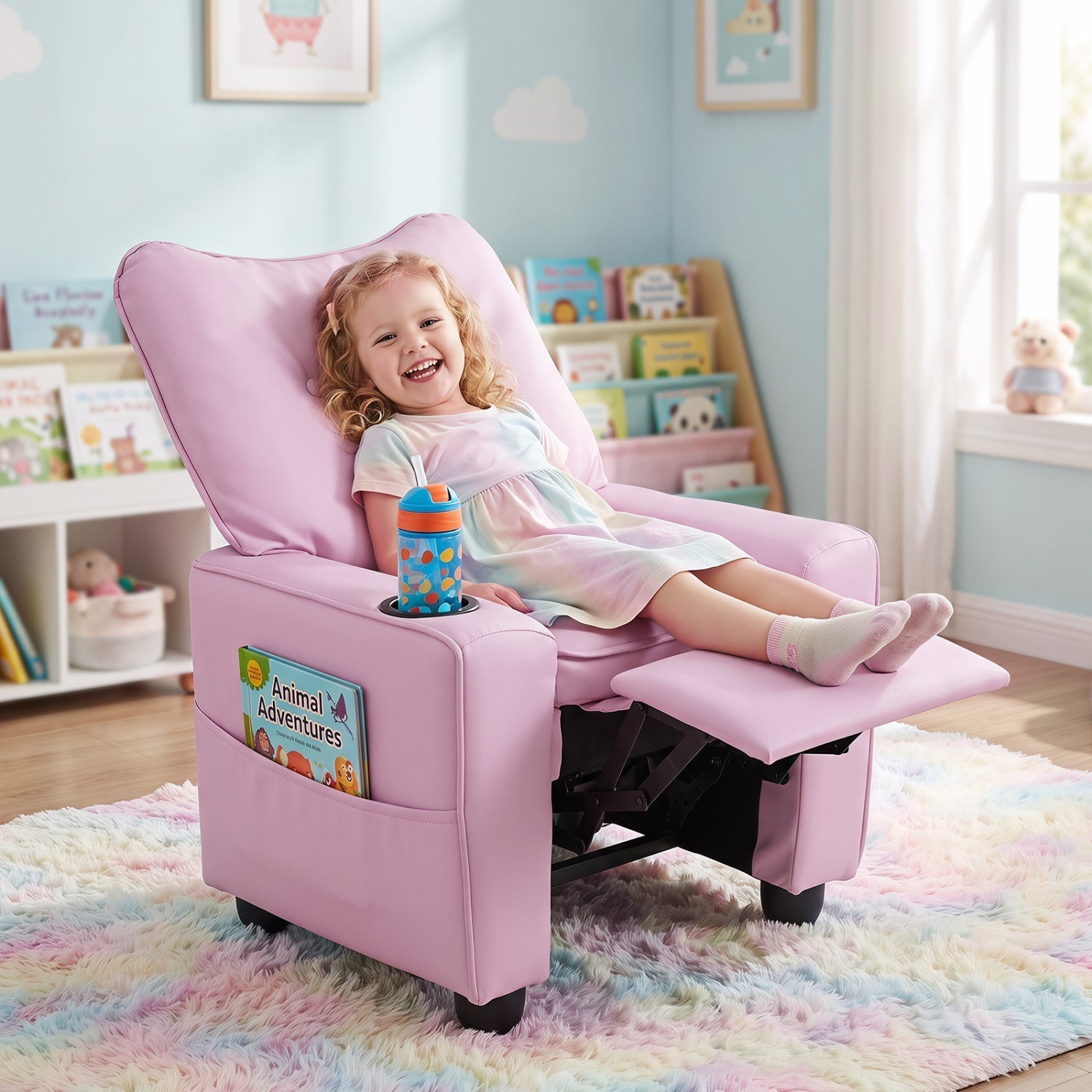 Kids Recliner Chair – Pink or Blue