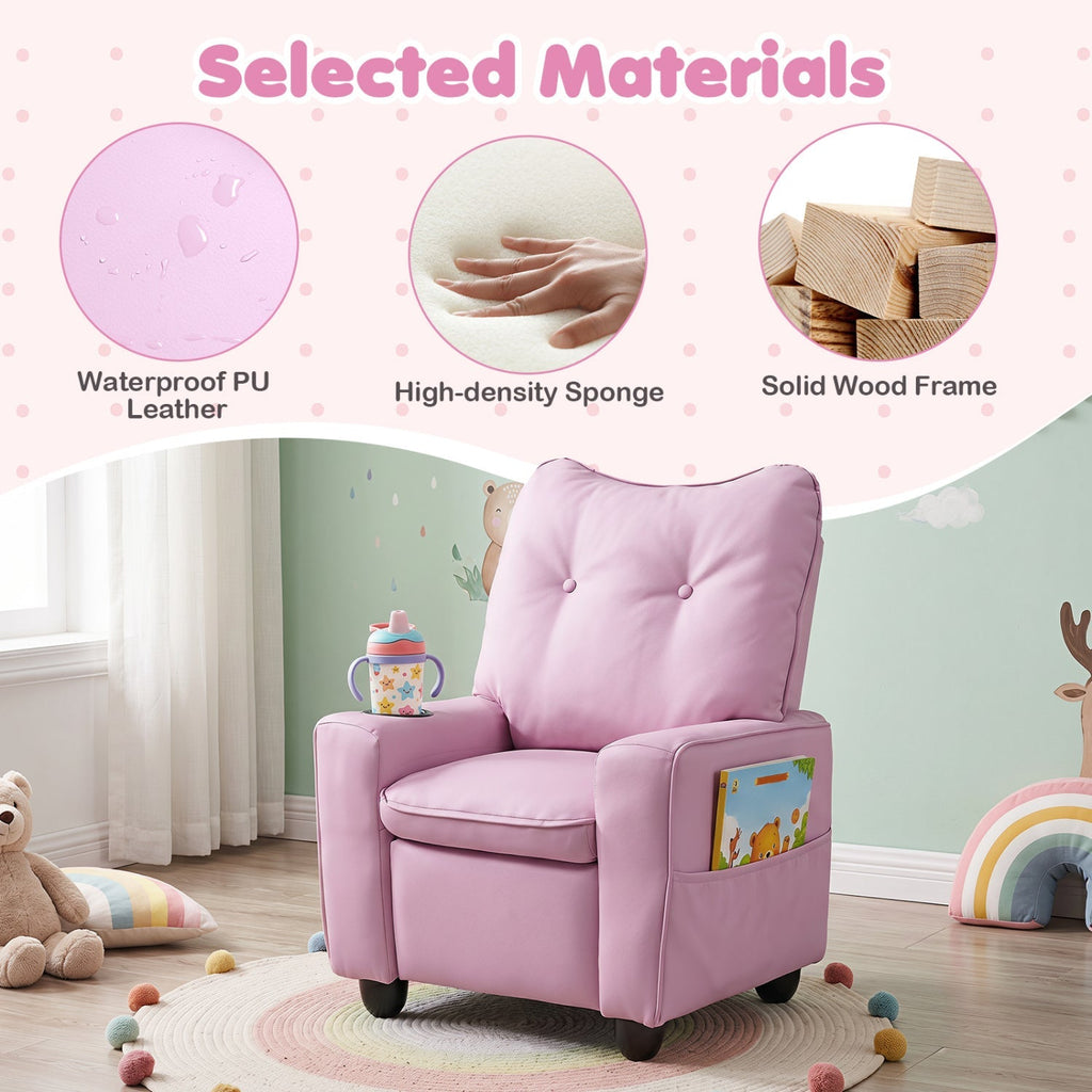 Kids Recliner Chair – Pink or Blue