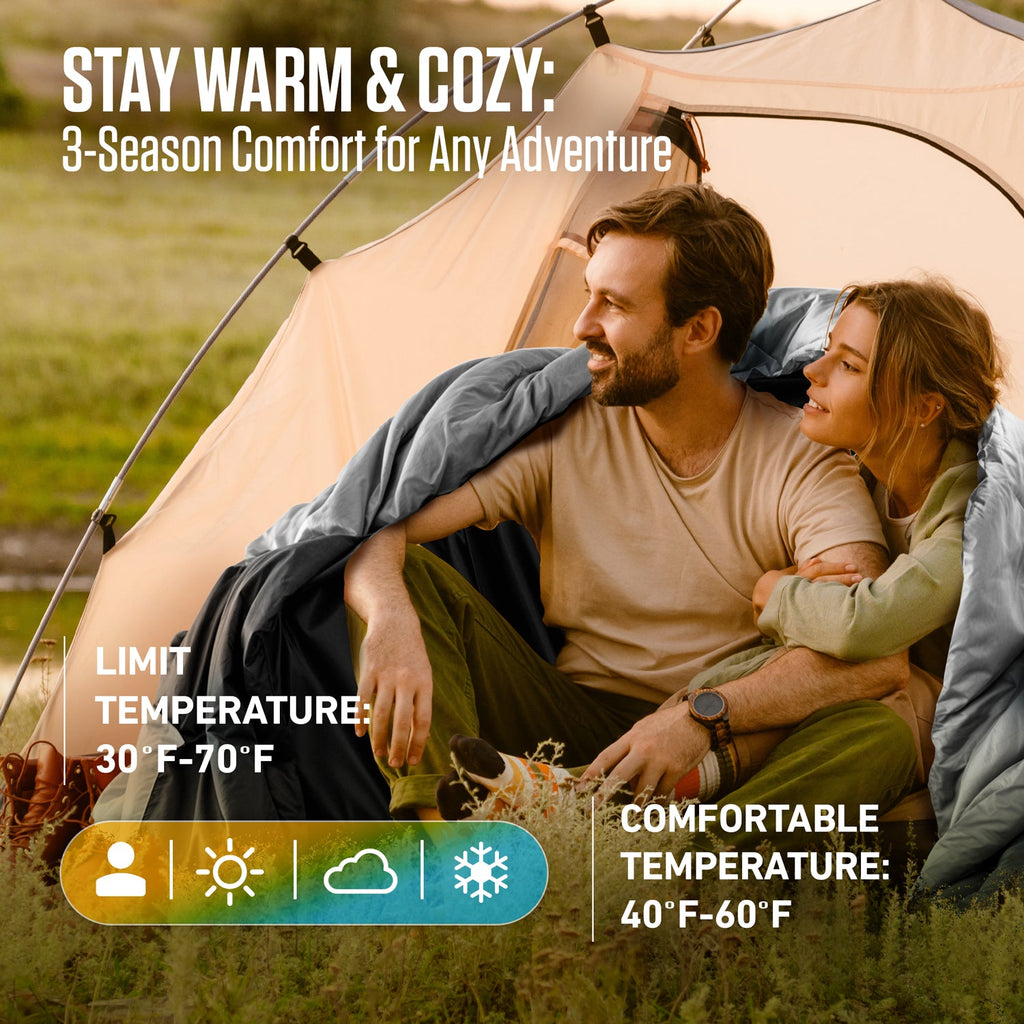 Lightweight Double Sleeping Bag for Two