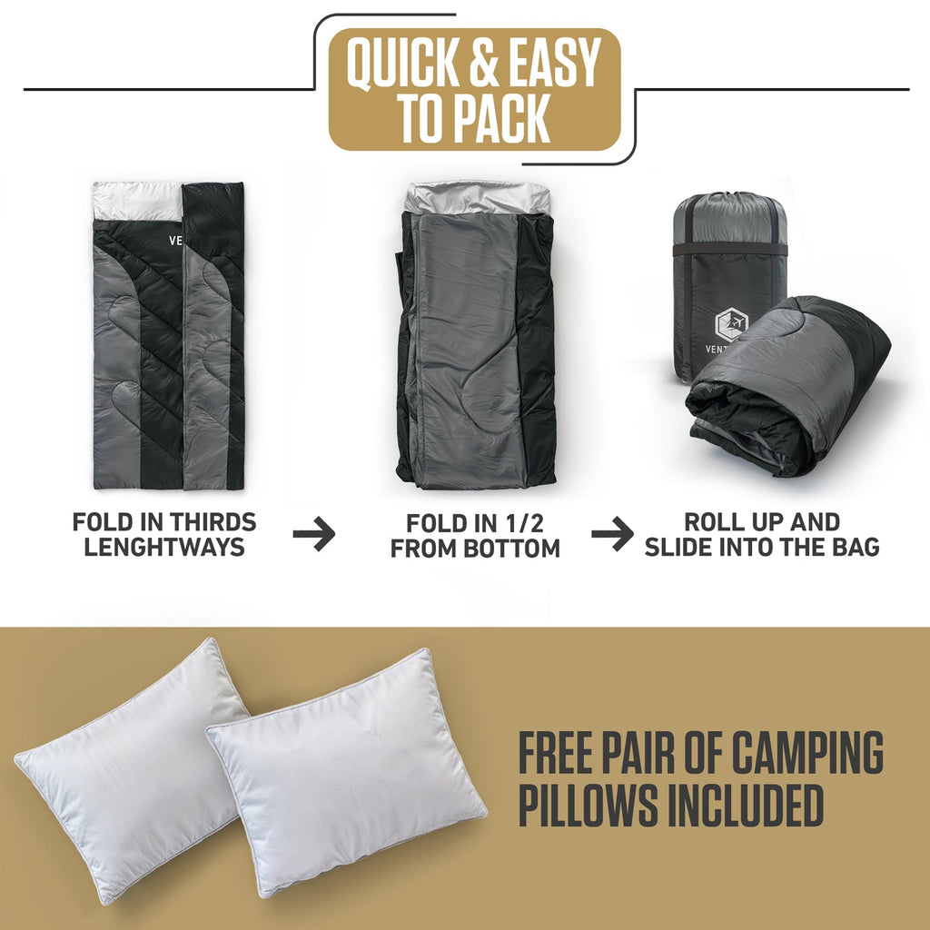 Lightweight Double Sleeping Bag for Two