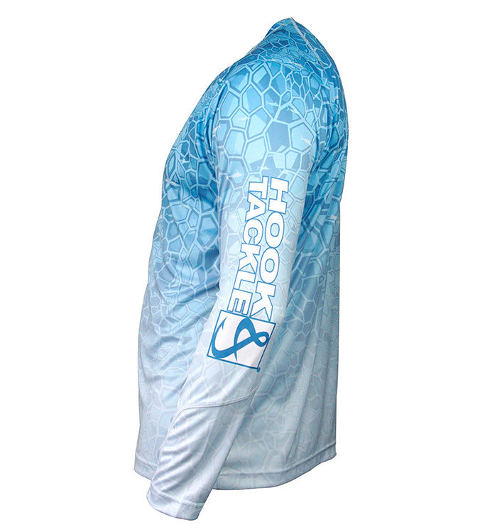 Men’s Marlin Hex Long-Sleeve UV Fishing Shirt