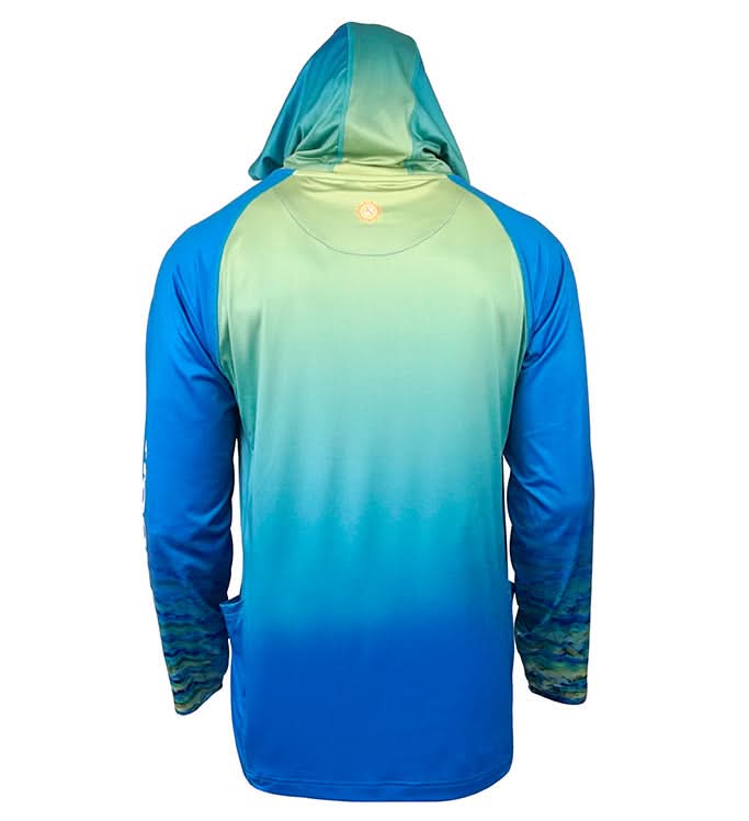 Men’s Mahi Camo UV Fishing Hoodie with Gaiter