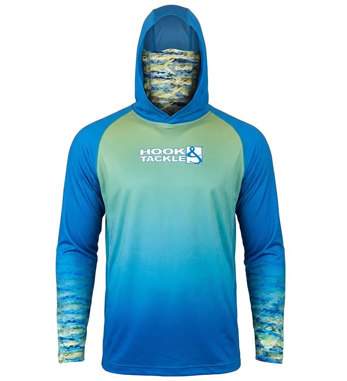 Men’s Mahi Camo UV Fishing Hoodie with Gaiter