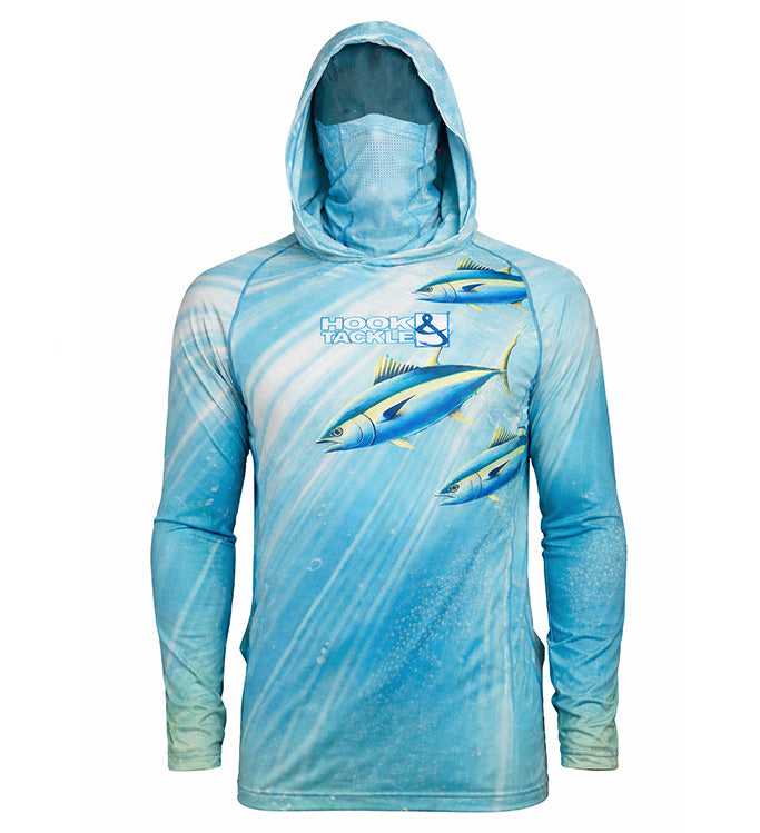 Men’s Tuna Abyss UV Fishing Hoodie with Gaiter