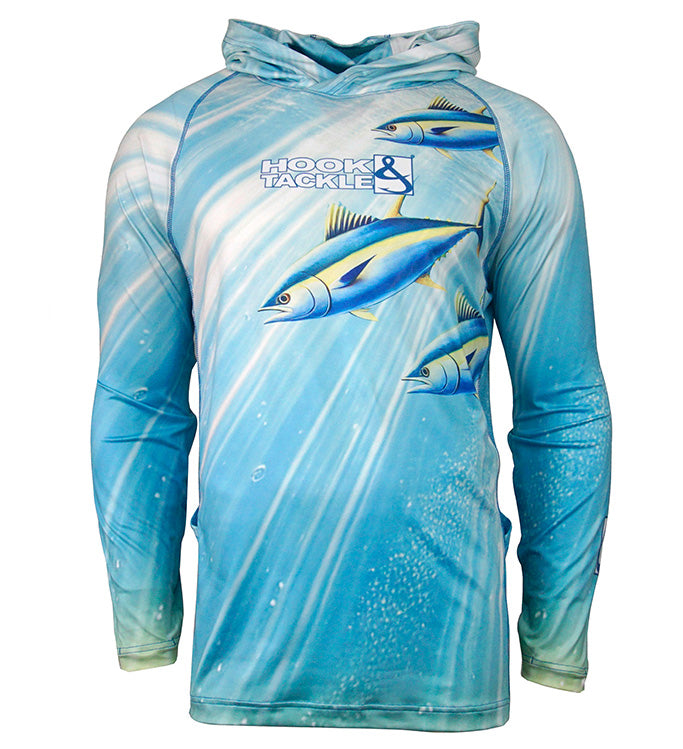 Men’s Tuna Abyss UV Fishing Hoodie with Gaiter