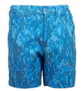 Men’s Geo Camo Beer Can Stretch Fishing Shorts