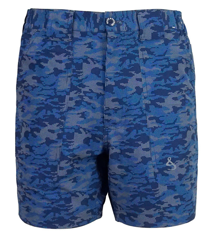 Men’s Dot Camo Beer Can Stretch Fishing Shorts