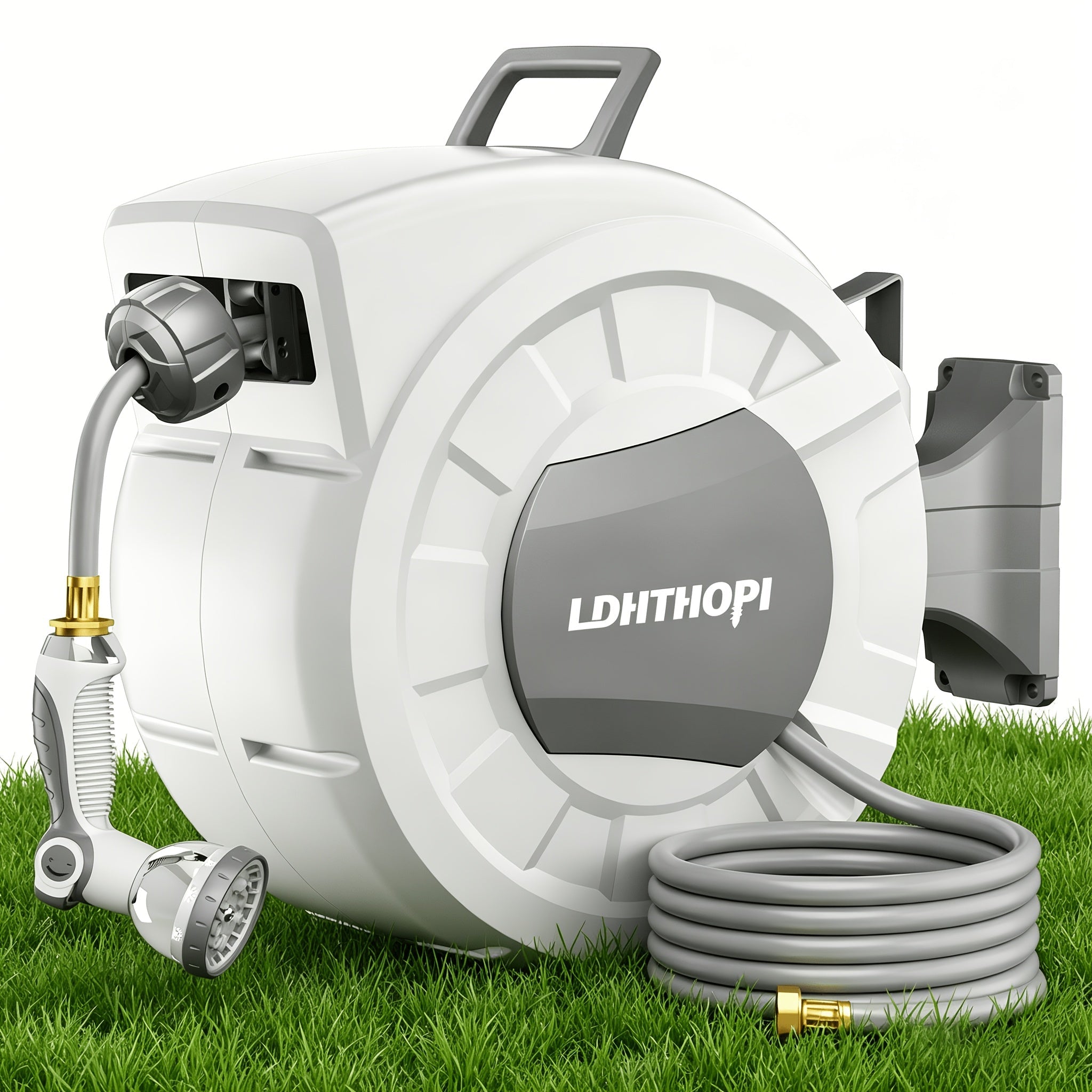 Retractable Wall-Mounted Garden Hose Reel