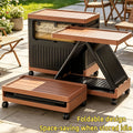 Foldable Storage Bin with Wheels & Doors