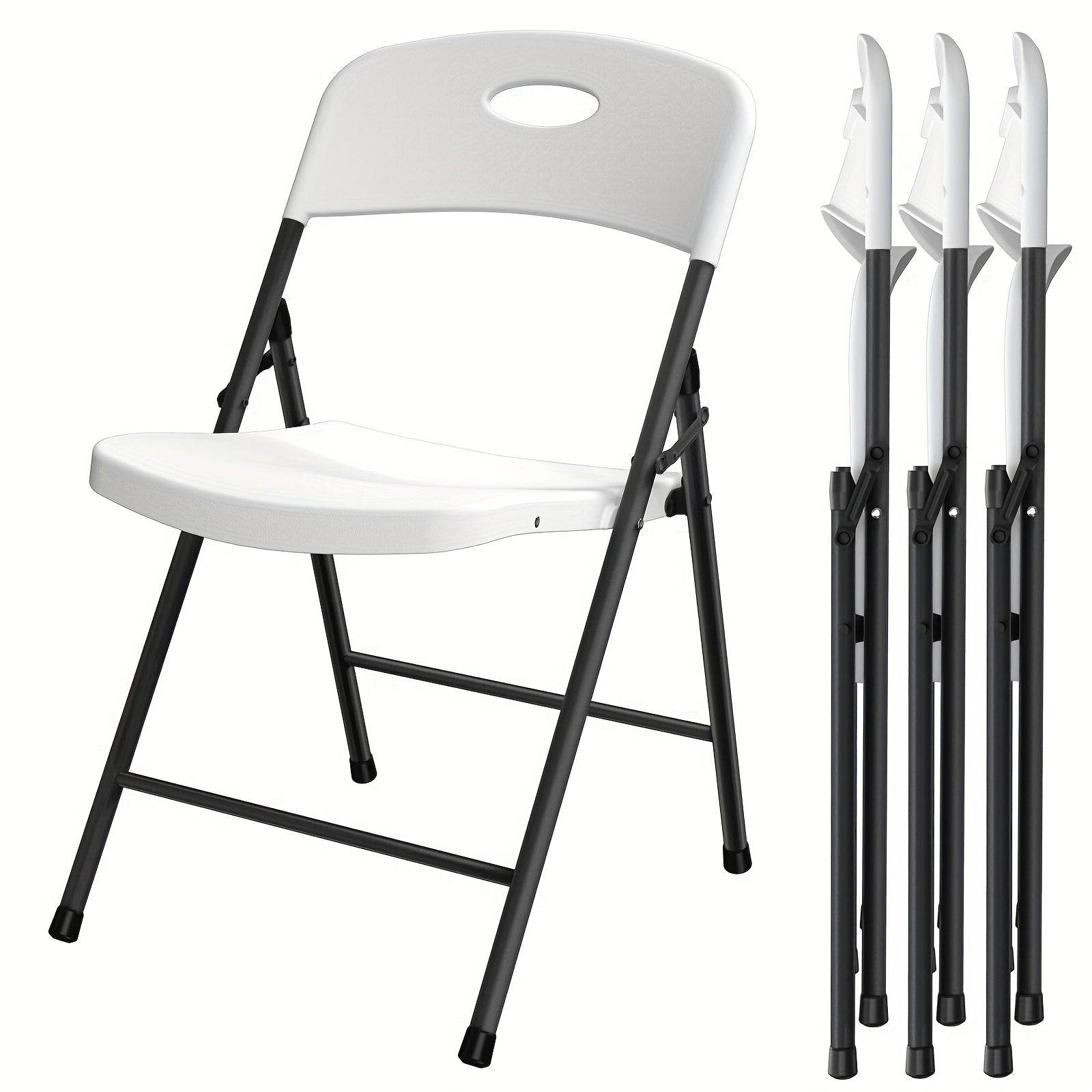White Folding Chairs – 2/4/6 Pack