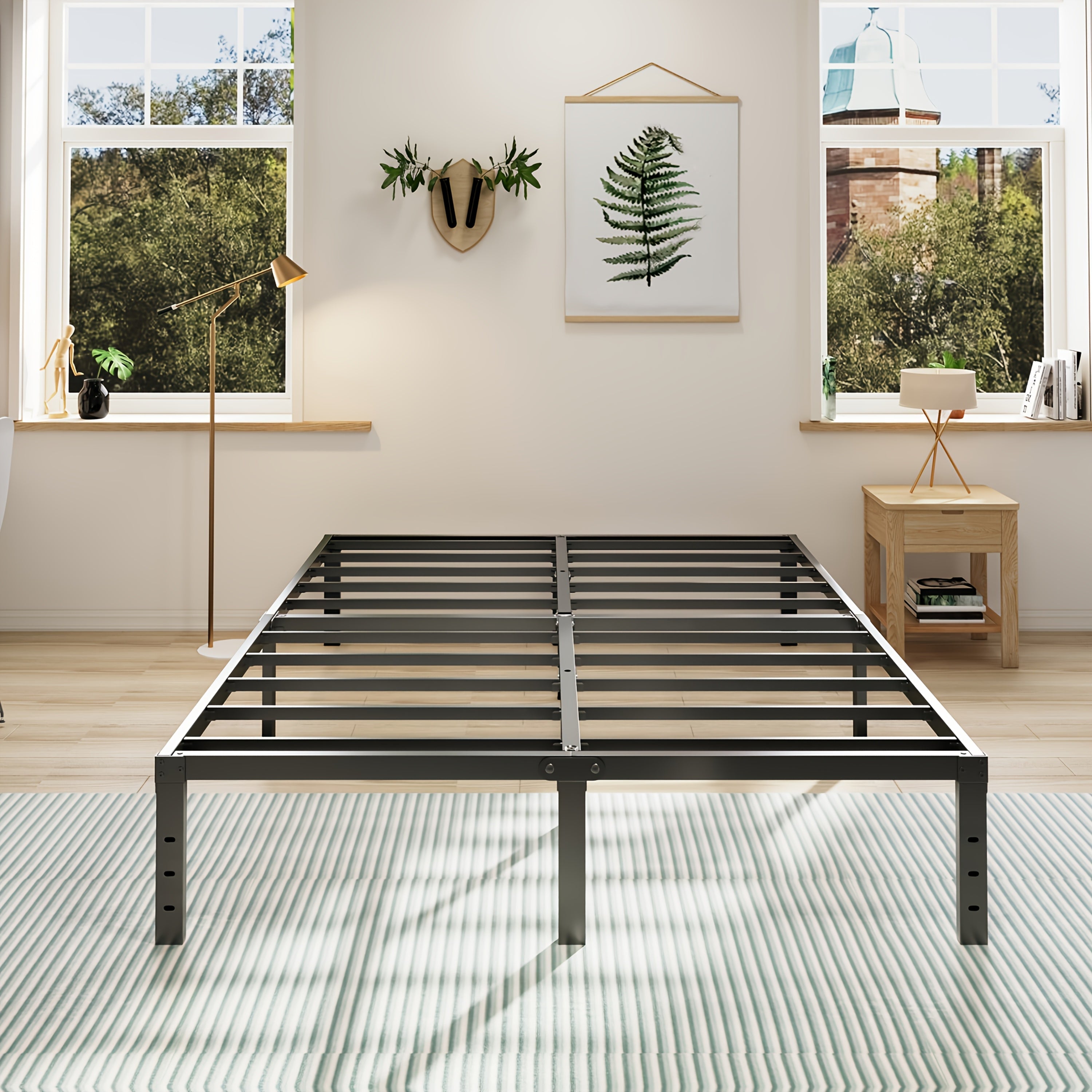 Heavy-Duty Metal Platform Bed Frame