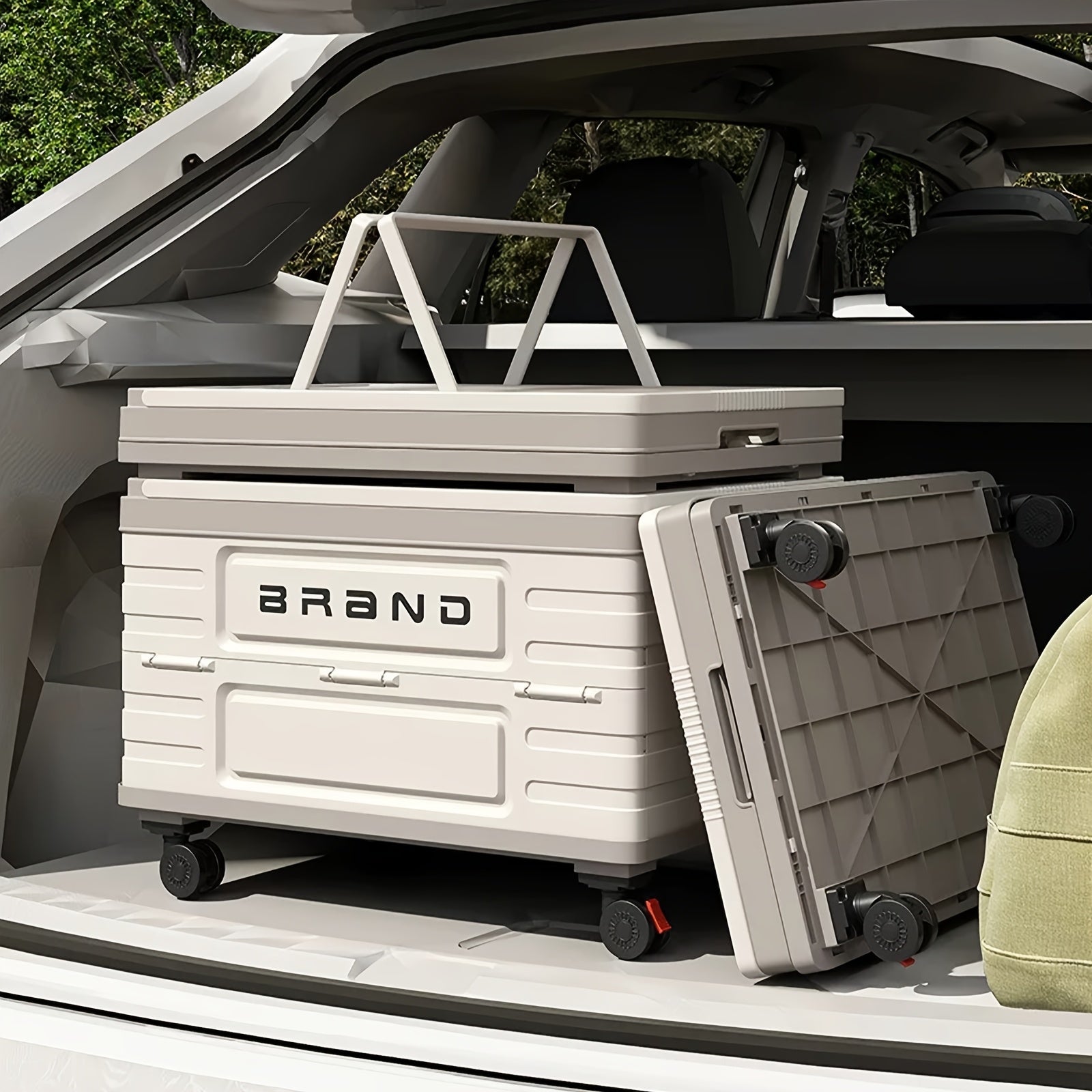 Collapsible Storage Bin with Lid & Wheels