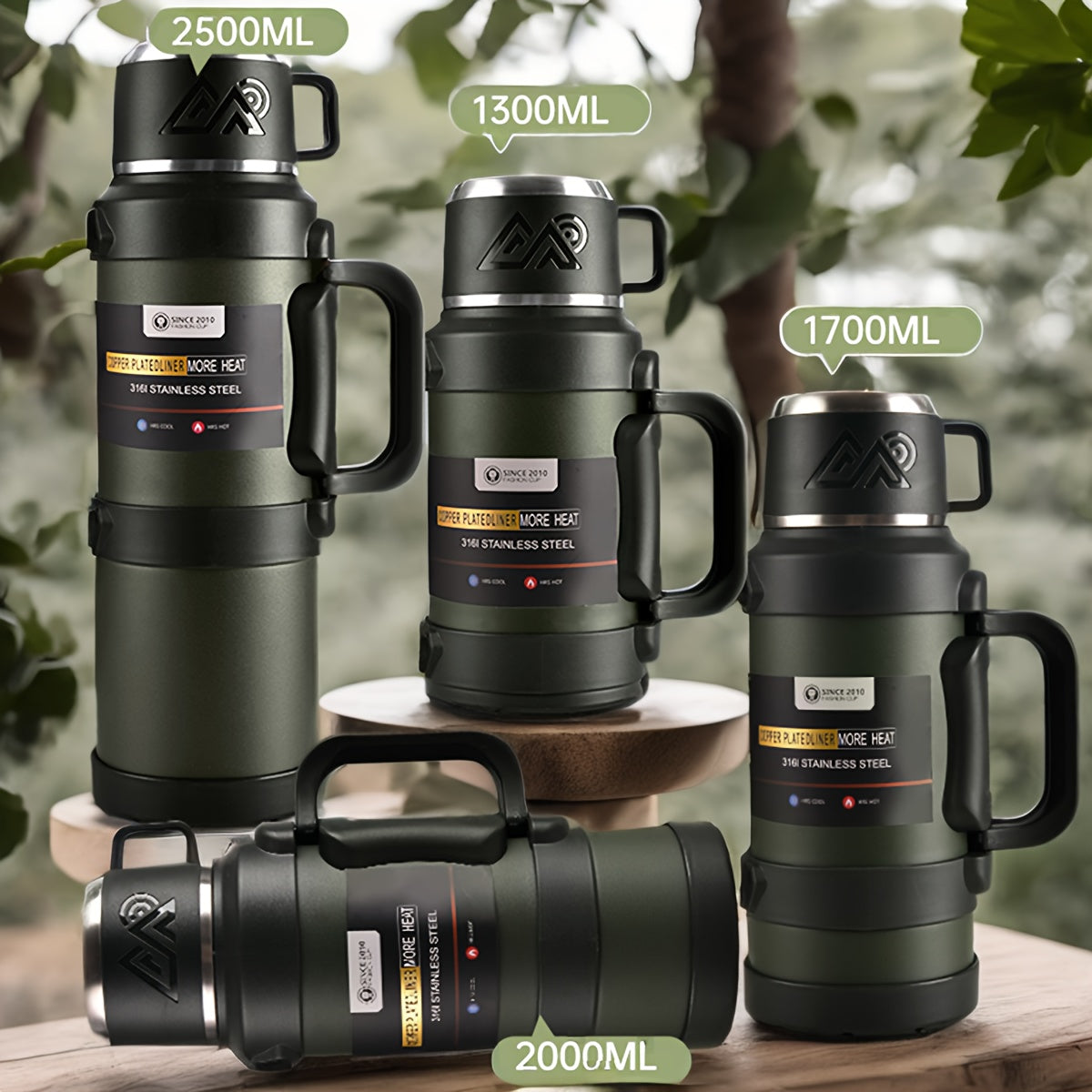 Large Insulated Stainless Steel Thermos