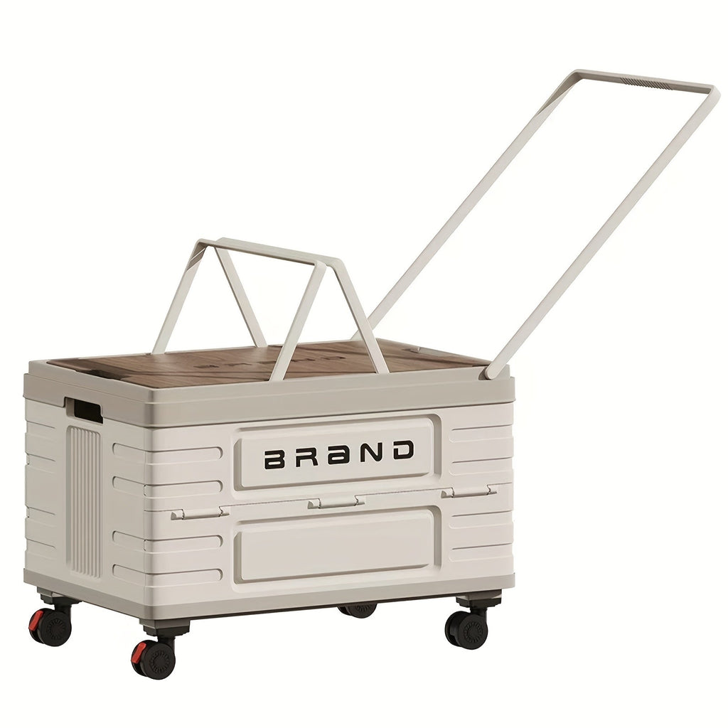 Collapsible Storage Bin with Lid & Wheels