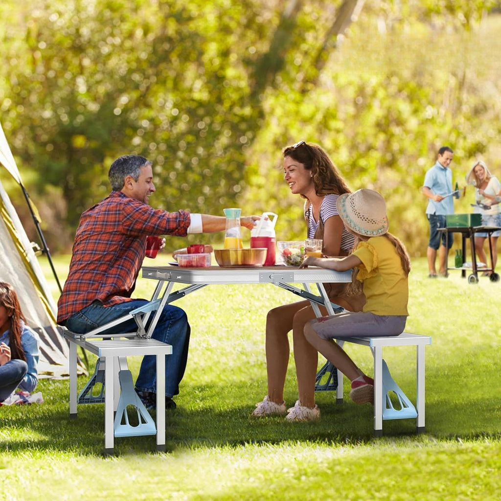 4FT Folding Camping Table with 4 Seats