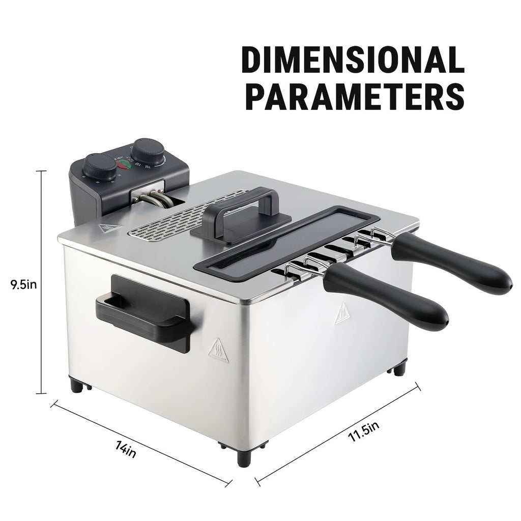 1700W Stainless Steel Electric Deep Fryer