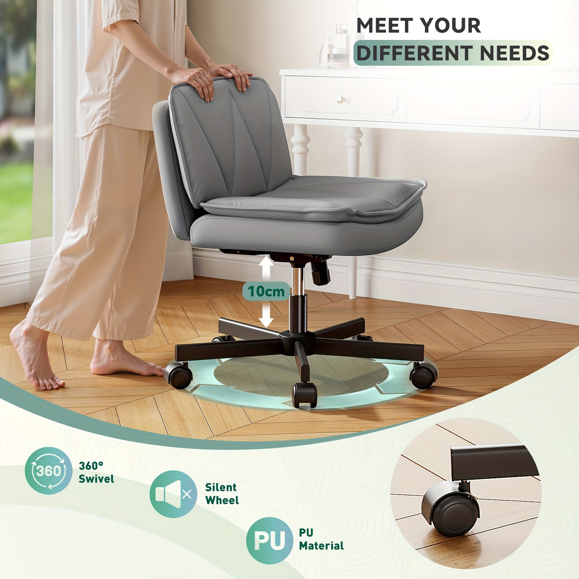 27-Inch Criss-Cross Office Chair