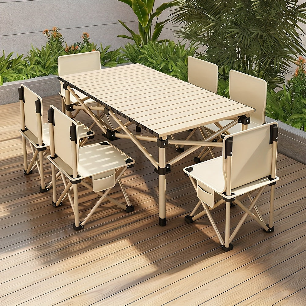 Adjustable Folding Camping Table for 4–6