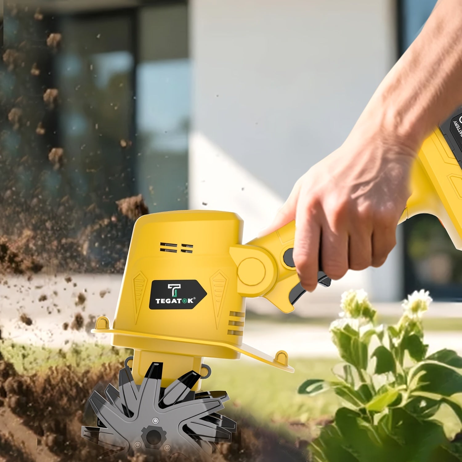20V Cordless Garden Tiller & Cultivator