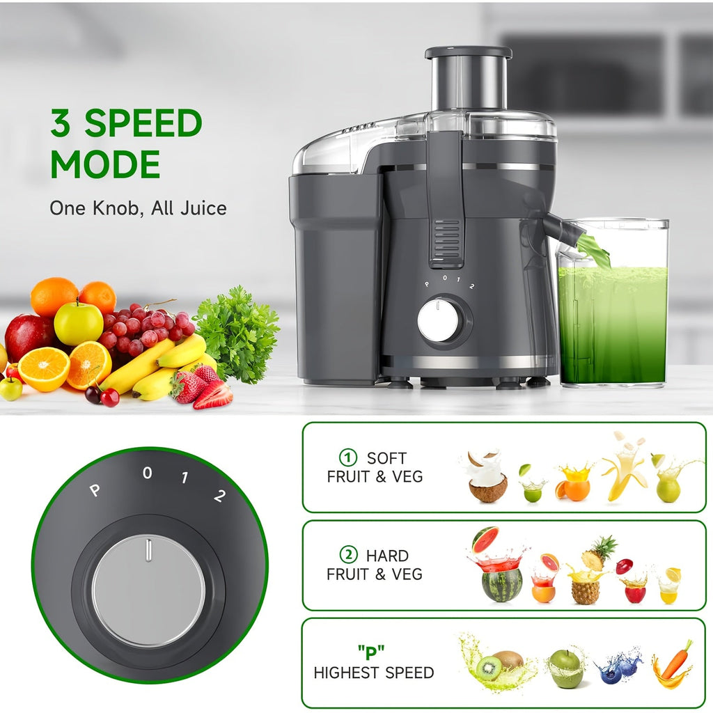500W 3-Speed Centrifugal Juicer