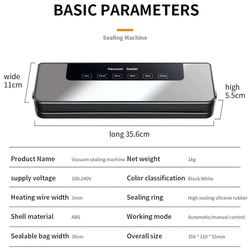 65KPa Vacuum Sealer with 50 Bags