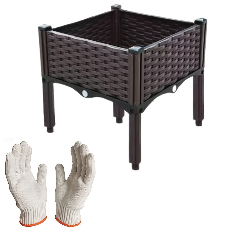 Raised Garden Bed Planter Box with Drainage