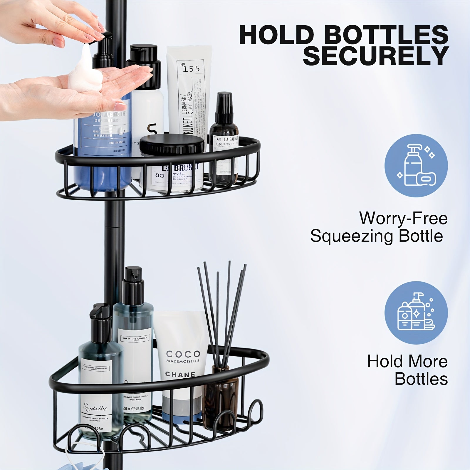 4-Tier Corner Shower Organizer