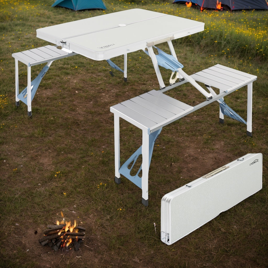 4FT Folding Camping Table with 4 Seats
