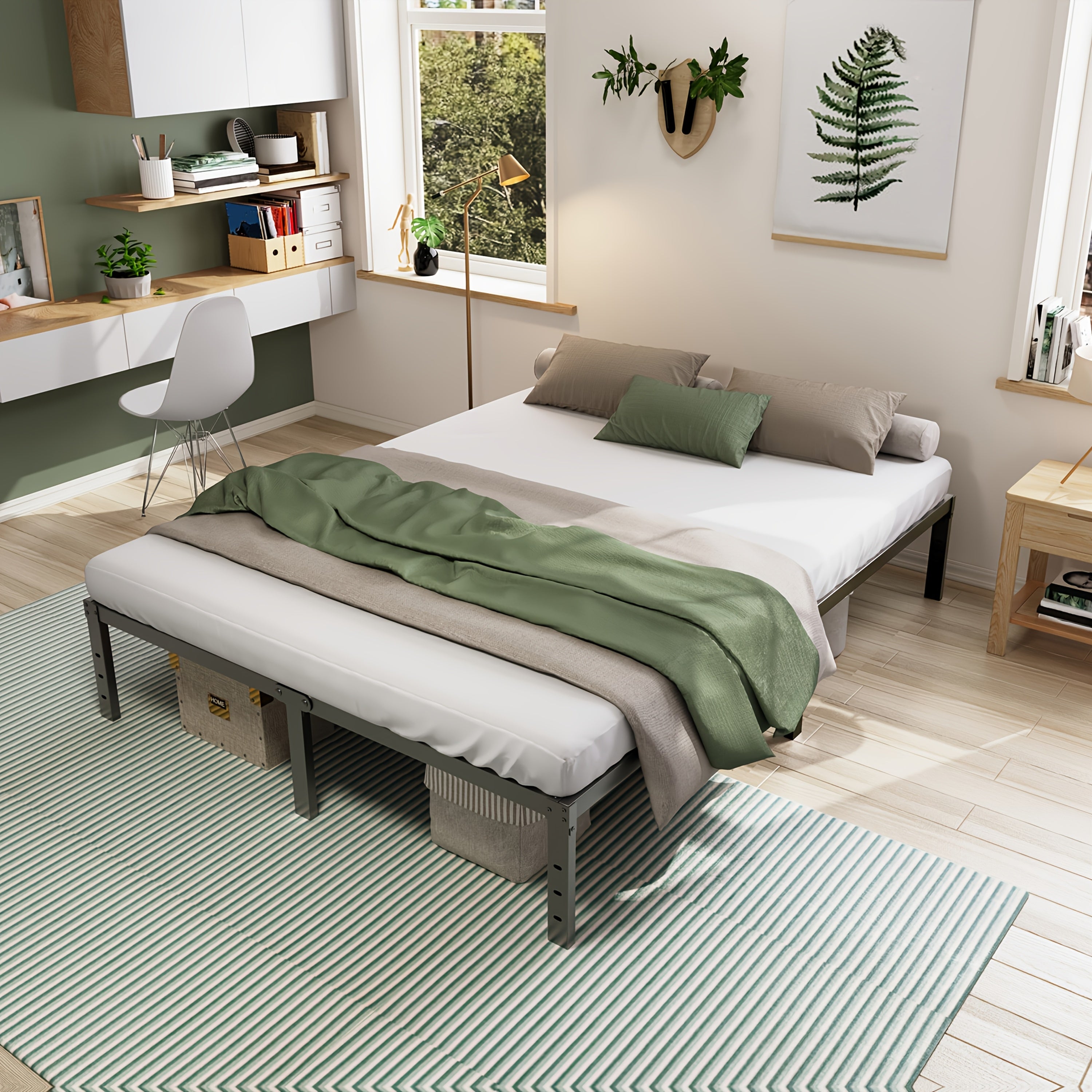 Heavy-Duty Metal Platform Bed Frame
