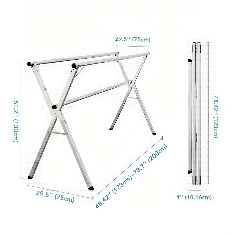 Extendable Folding Laundry Drying Rack