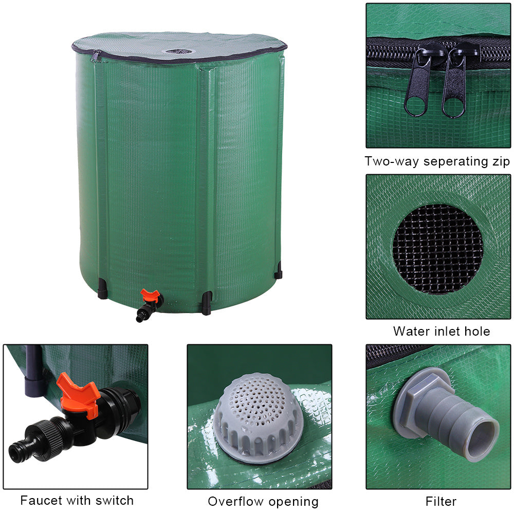 Collapsible Rain Barrel Water Tank